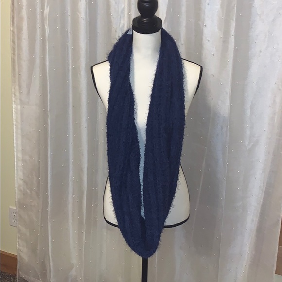 INC Navy Infinity Scarf - Picture 1 of 2